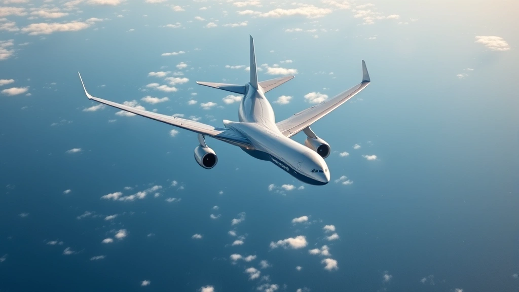 Modern Boeing 777 aircraft in flight over Atlantic Ocean at cruising altitude, white contrails behind wings, blue ocean and clouds below, professional aviation photography